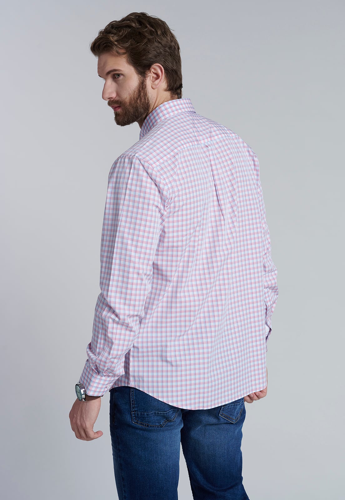 CAMISA CHECK BAHAMAS SC CORAL - 4
