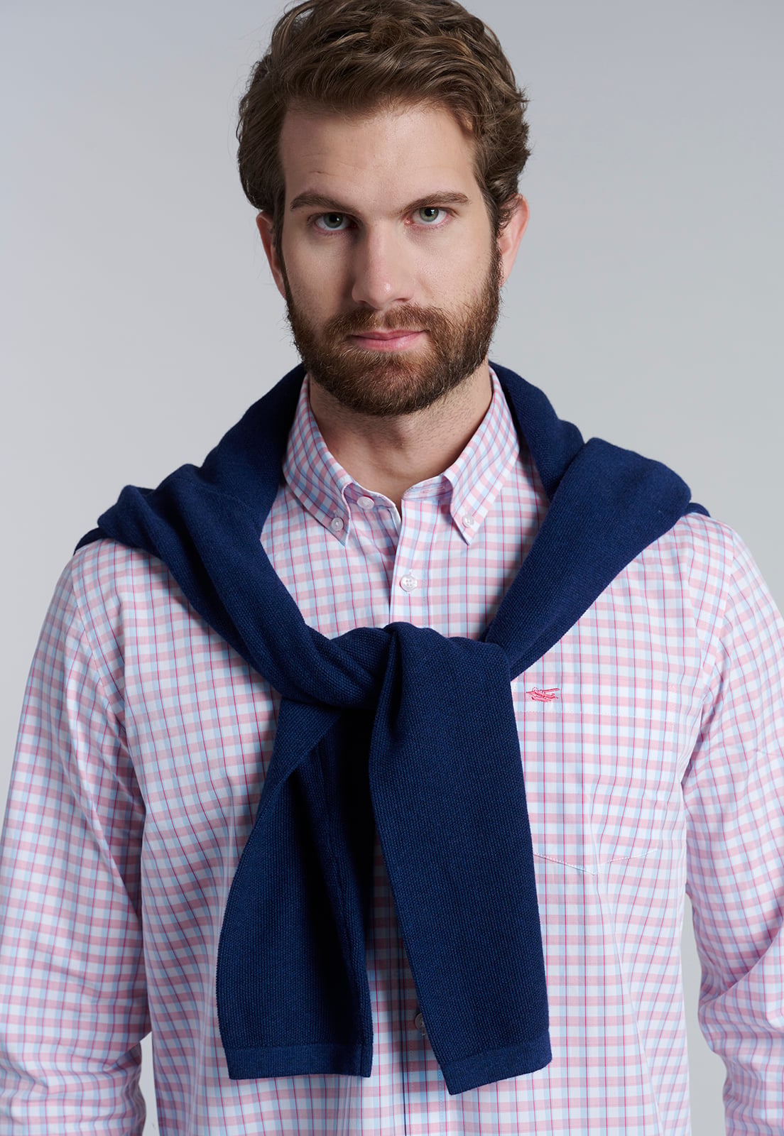 CAMISA CHECK BAHAMAS SC CORAL - 5