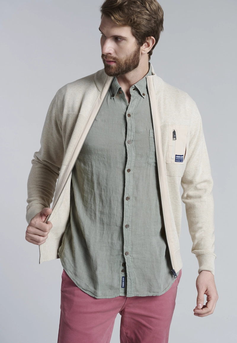 CAMISA LINO LAVADA F GREEN - 5