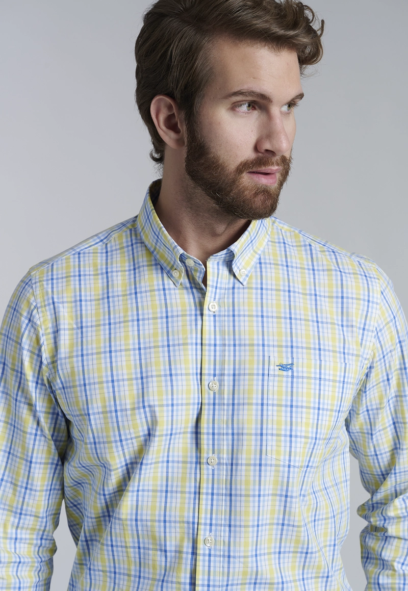 CAMISA CHECK BRISTOL SC YELLOW - 3