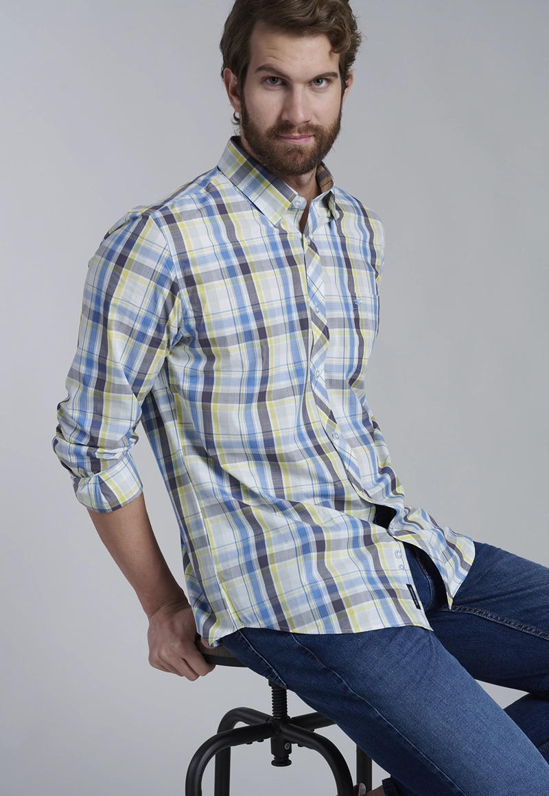 CAMISA CHECK ORLANDO F YELLOW - 5
