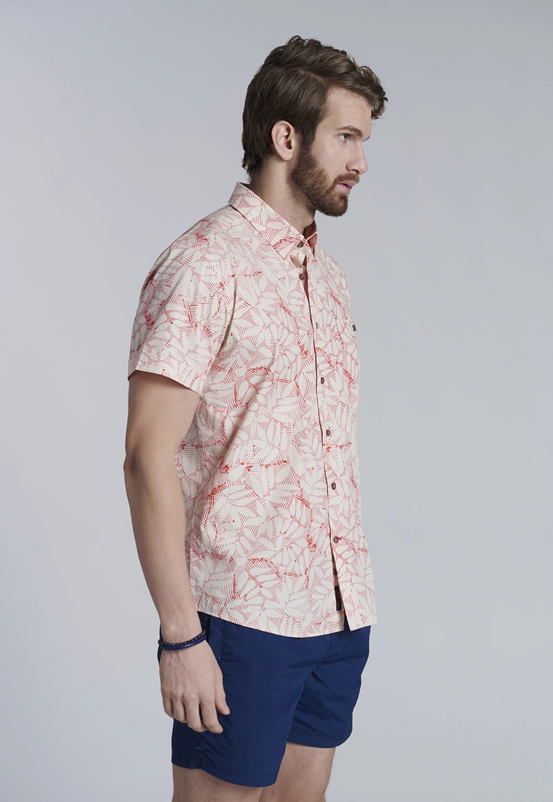 CAMISA ESTAMPADA NEVADA FJ CORAL - 1