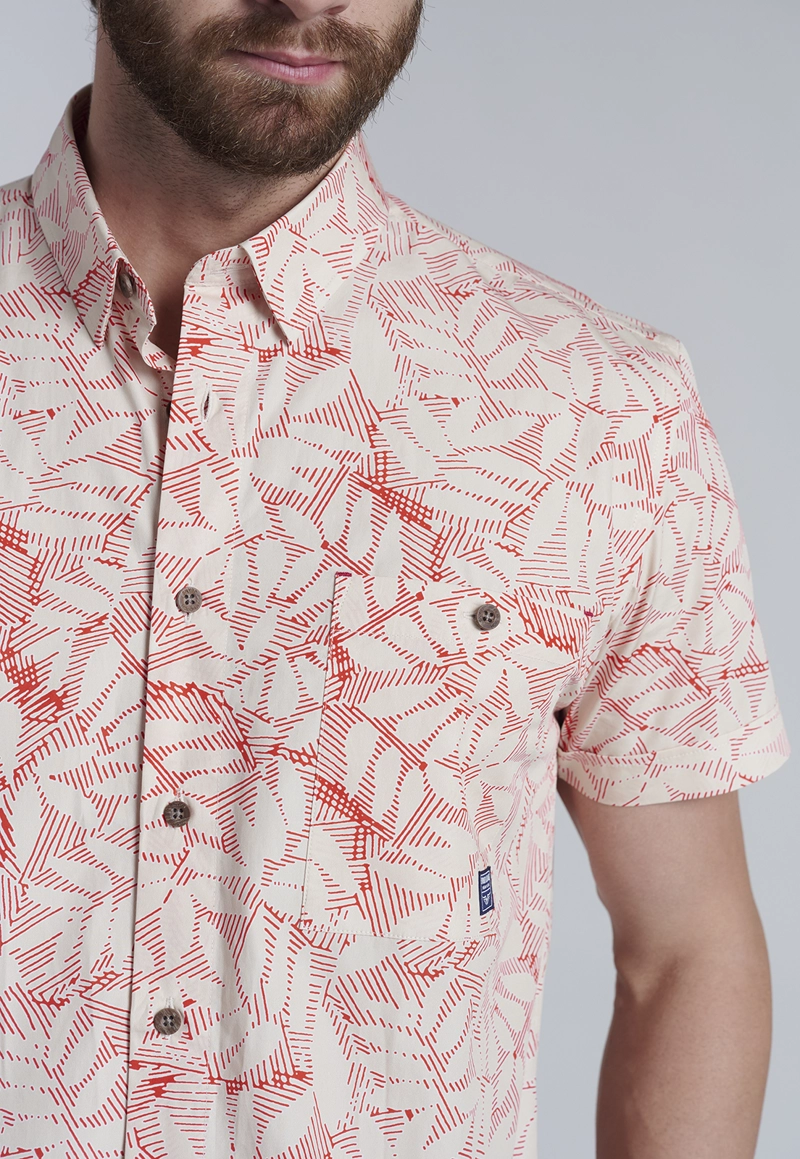 CAMISA ESTAMPADA NEVADA FJ CORAL - 3