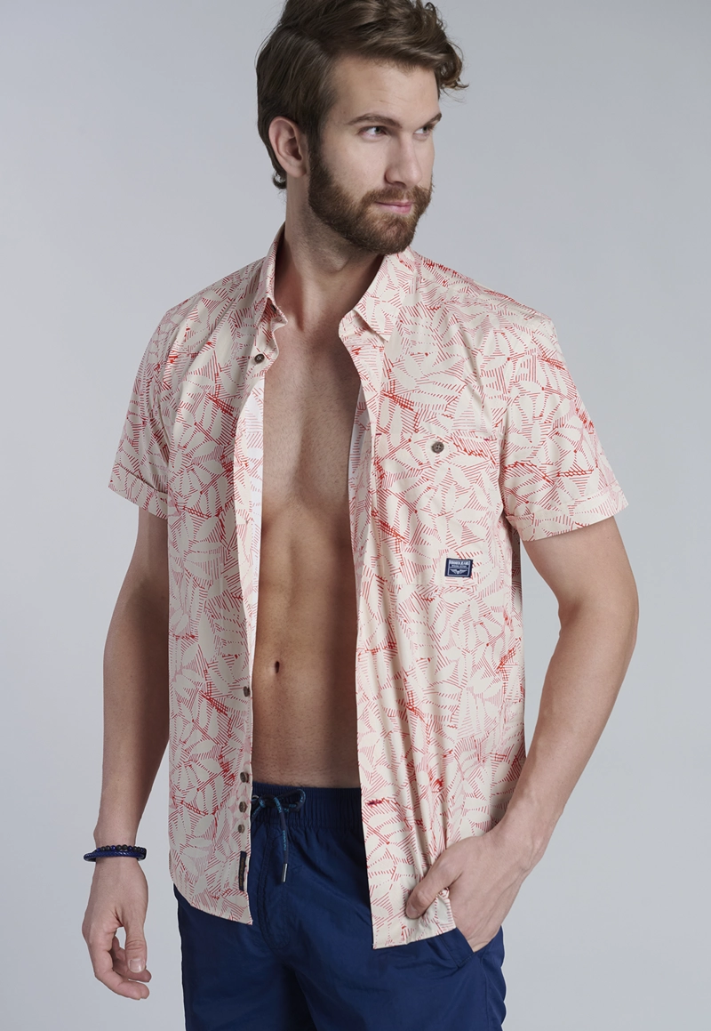 CAMISA ESTAMPADA NEVADA FJ CORAL - 5