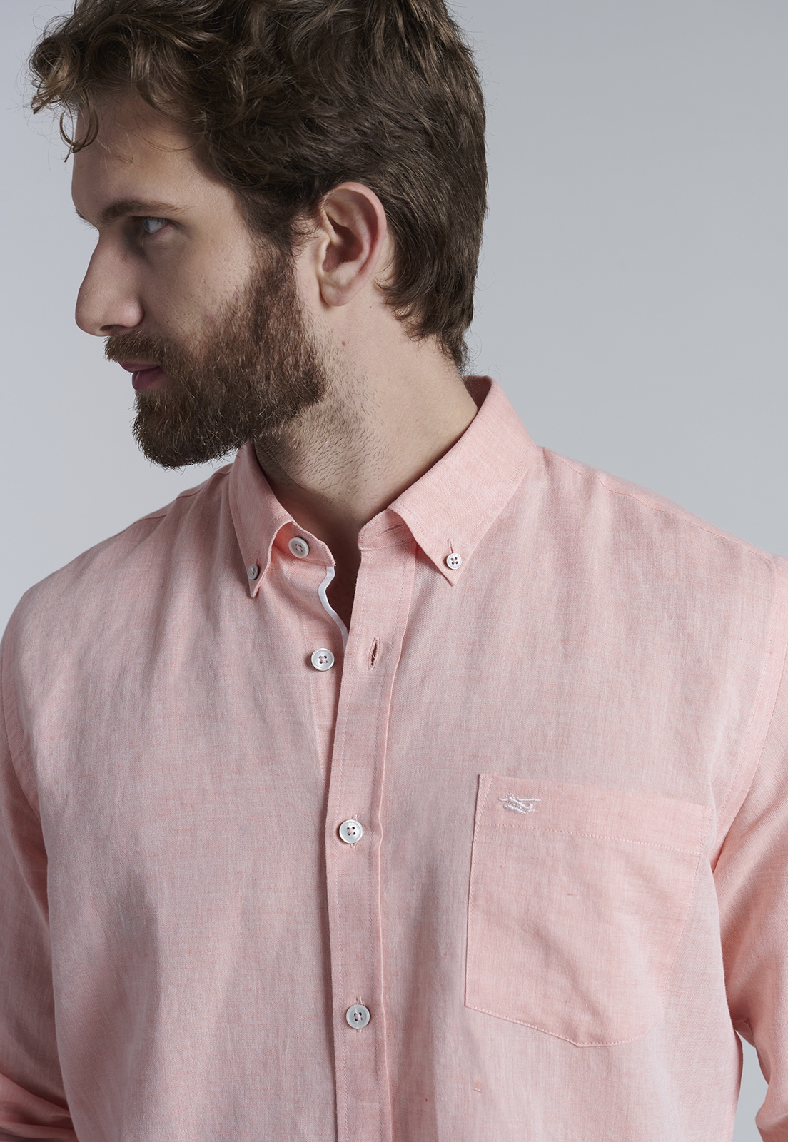 CAMISA SPORT LINO F ORANGE - 3