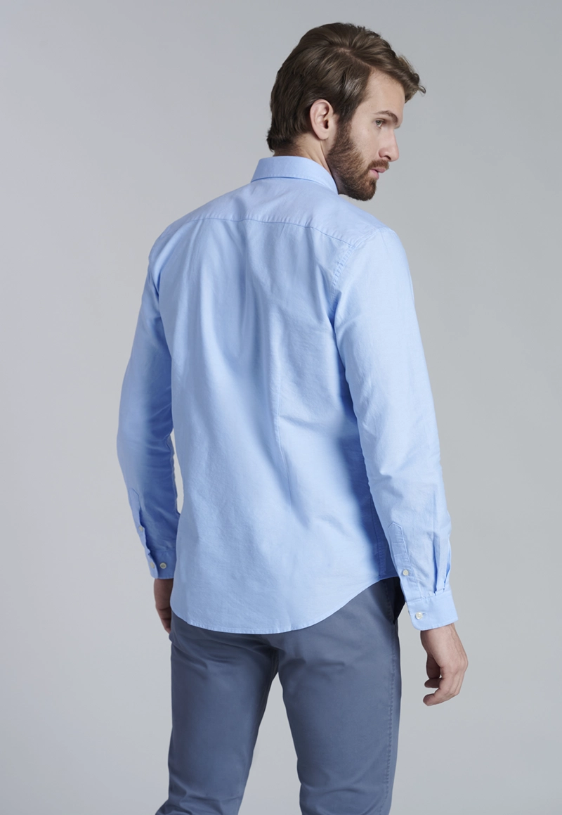 CAMISA SPORT OXFORD SKY - 2