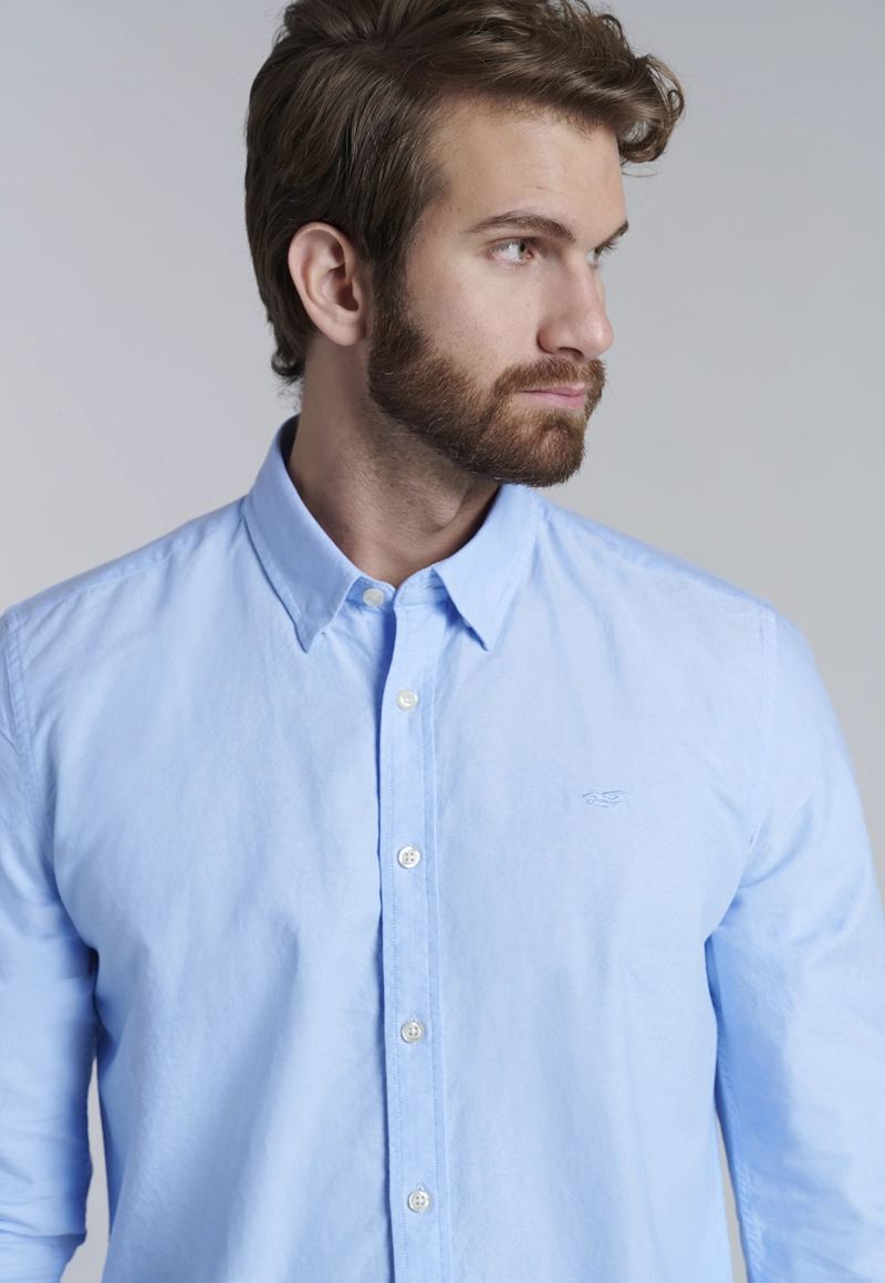 CAMISA SPORT OXFORD SKY - 3
