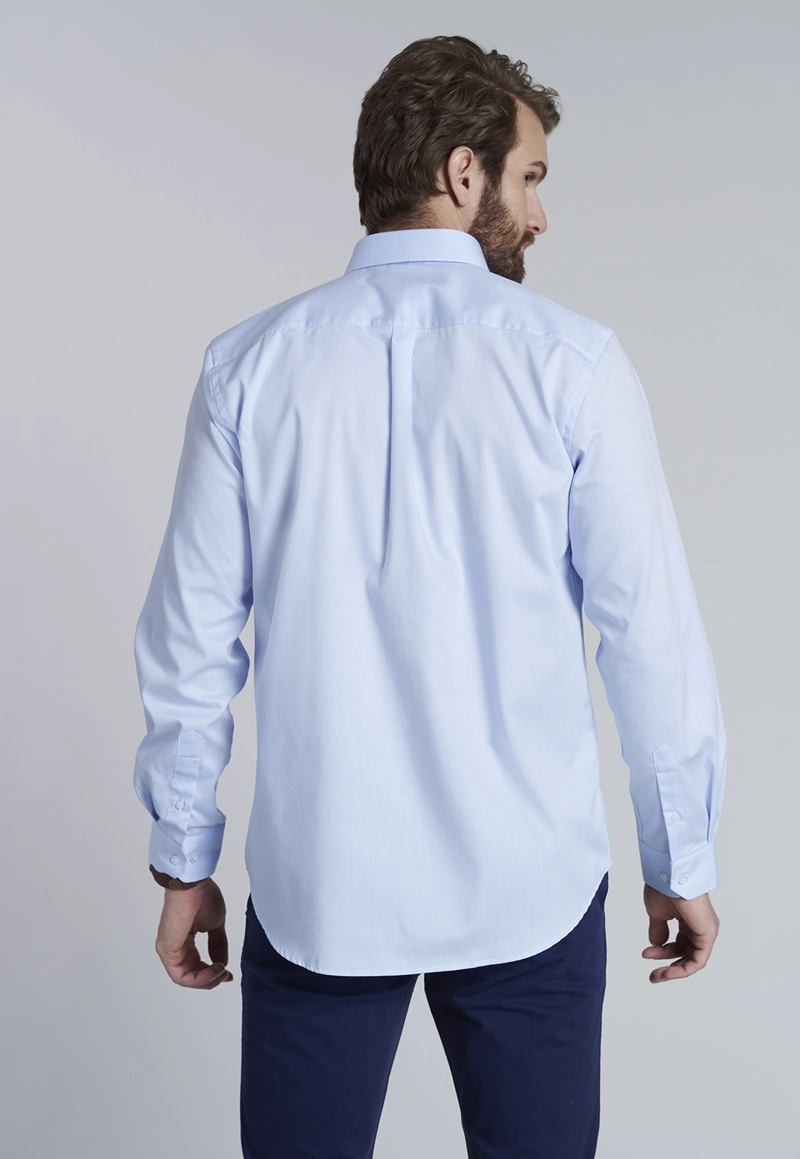 CAMISA SMART CASUAL OXFORD SKY - 4