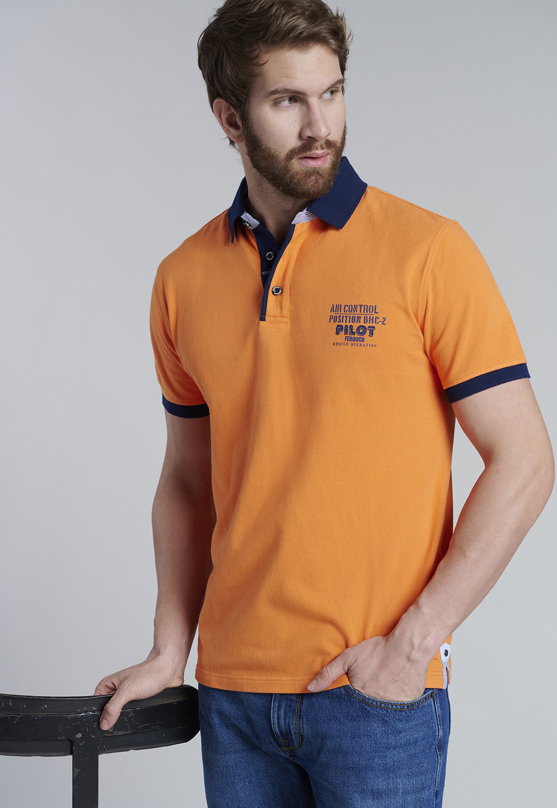 POLERA POLO DENVER ORANGE - 5