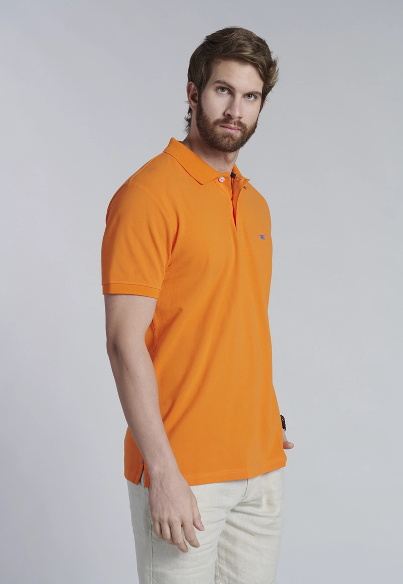 POLERA BASICA PIQUE ORANGE - 1