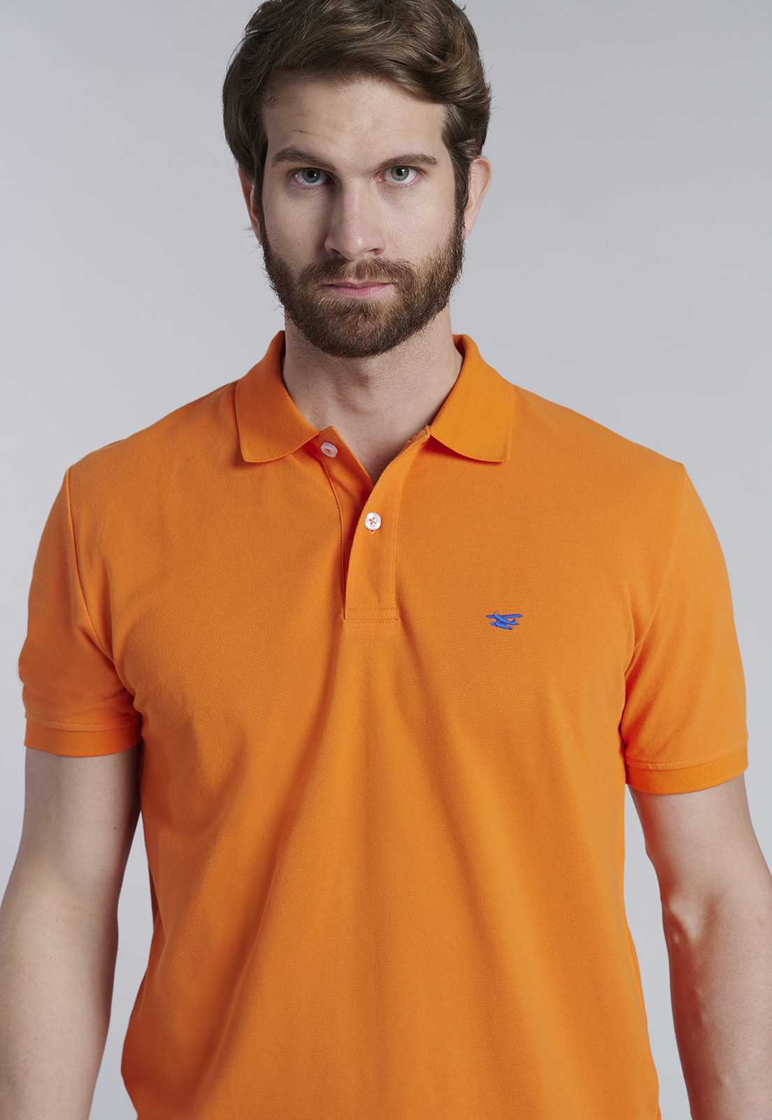 POLERA BASICA PIQUE ORANGE - 3