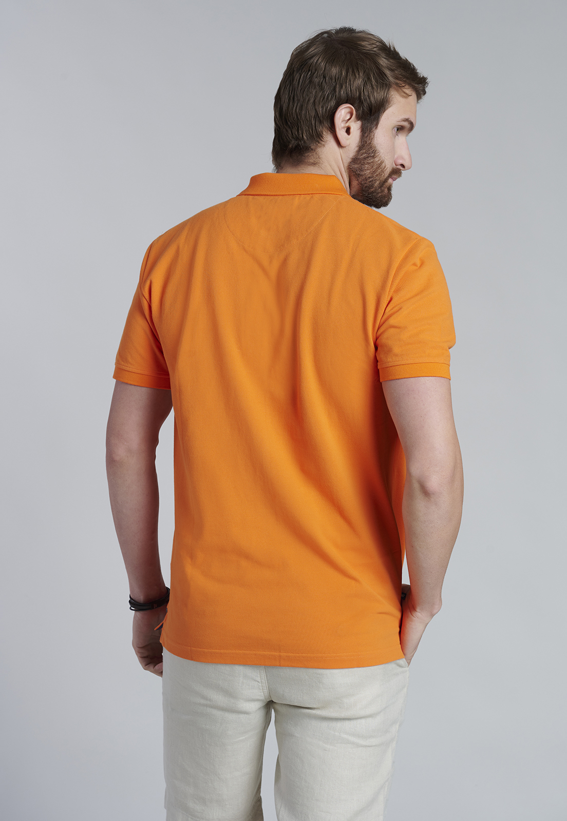 POLERA BASICA PIQUE ORANGE - 4
