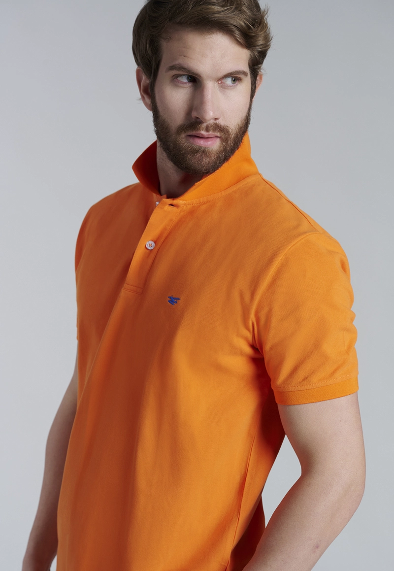 POLERA BASICA PIQUE ORANGE - 5