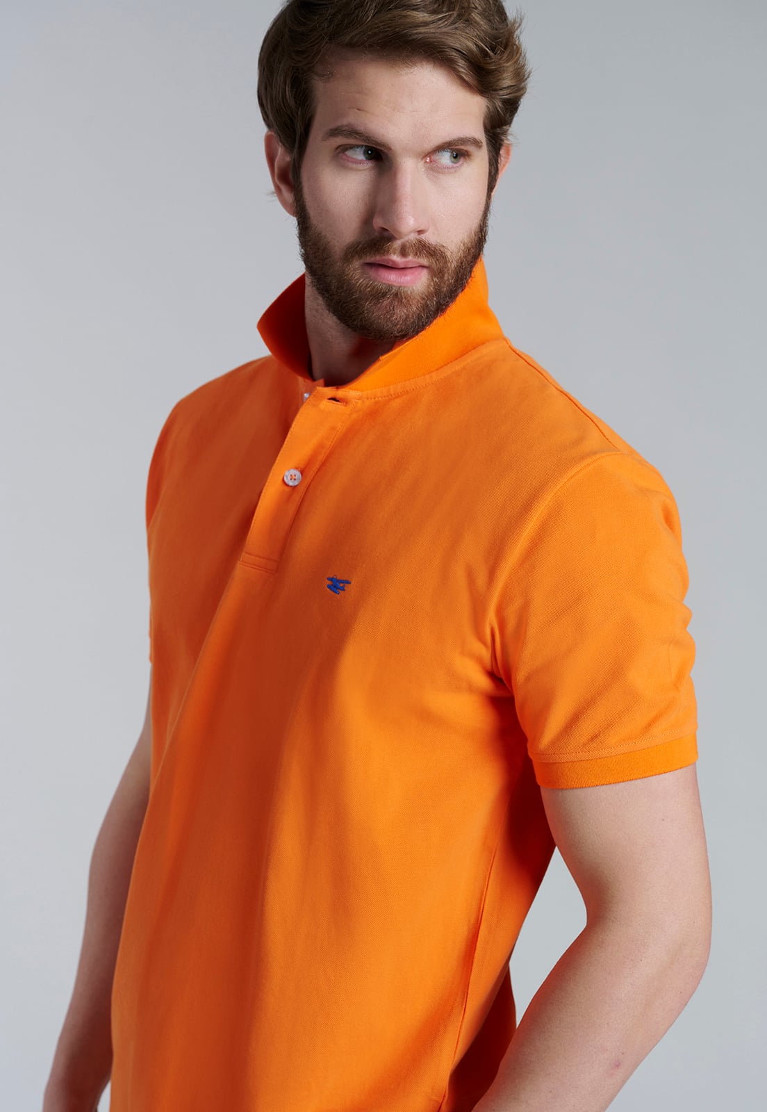 POLERA BASICA PIQUE ORANGE - 5