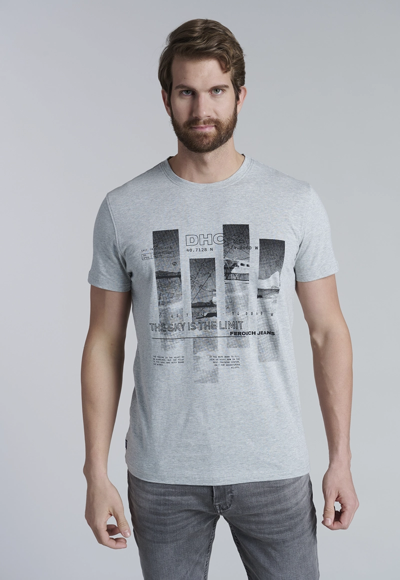 POLERA CINCINNATI GREY MELANGE - 1