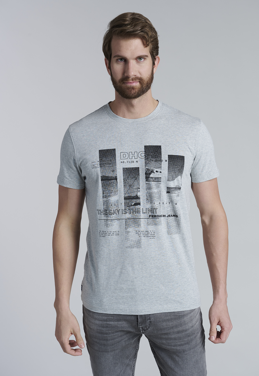 POLERA CINCINNATI GREY MELANGE - 1