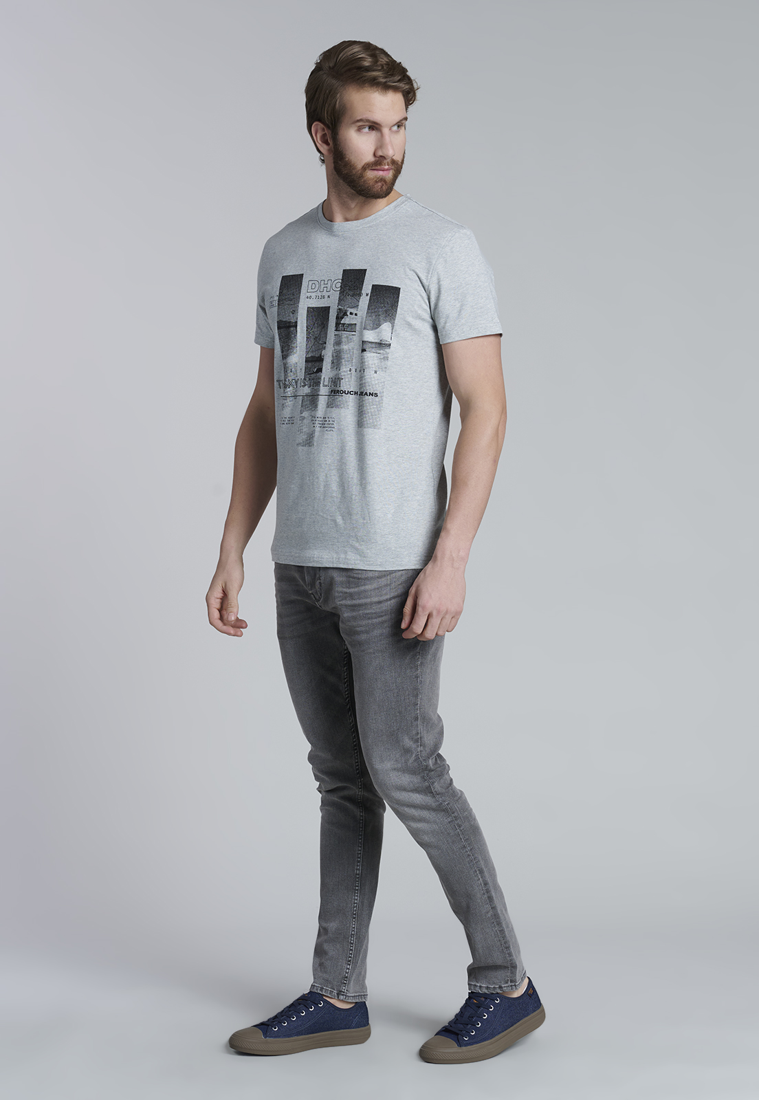 POLERA CINCINNATI GREY MELANGE - 2