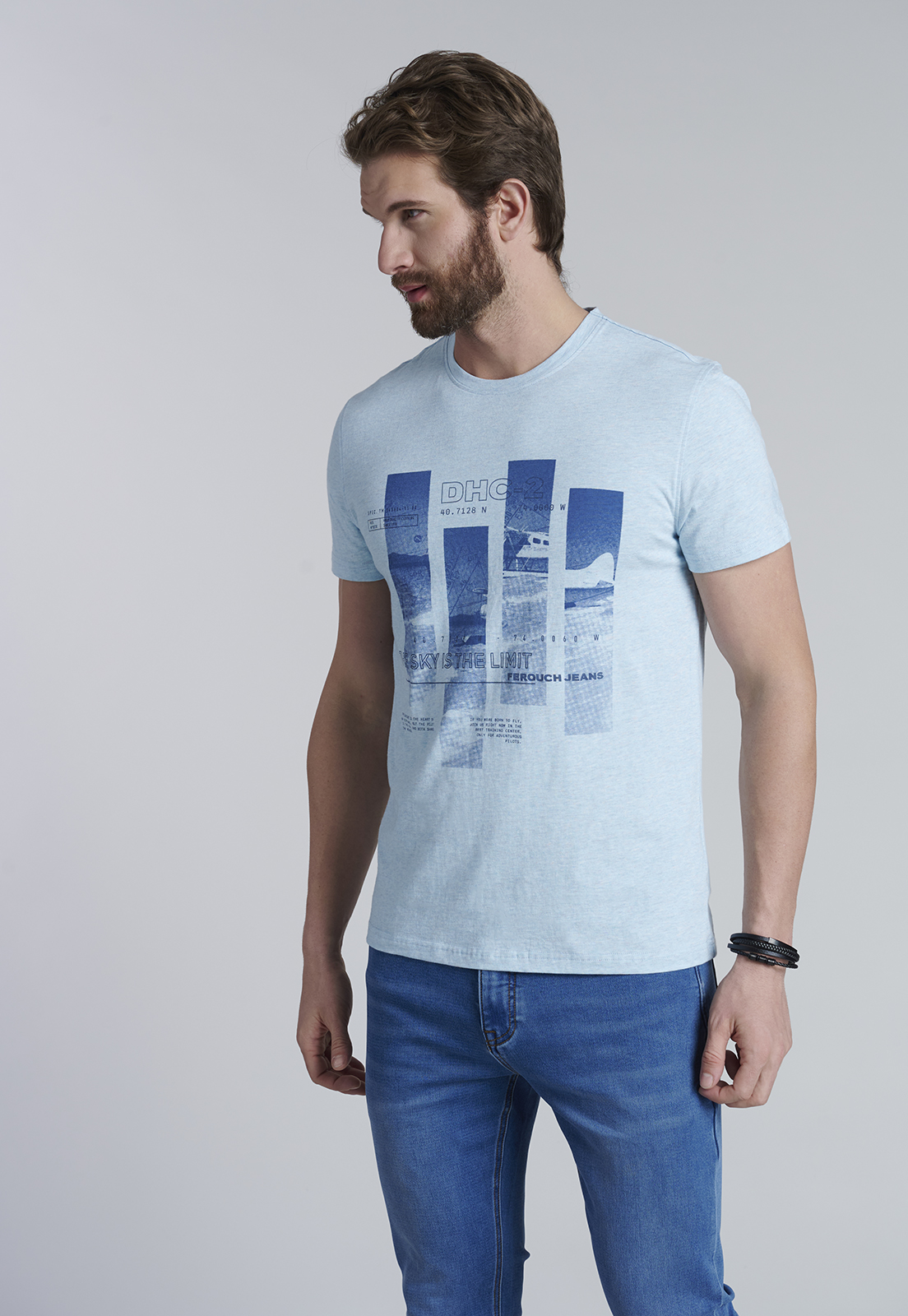 POLERA CINCINNATI LT TURQUOISE MELANGE - 1