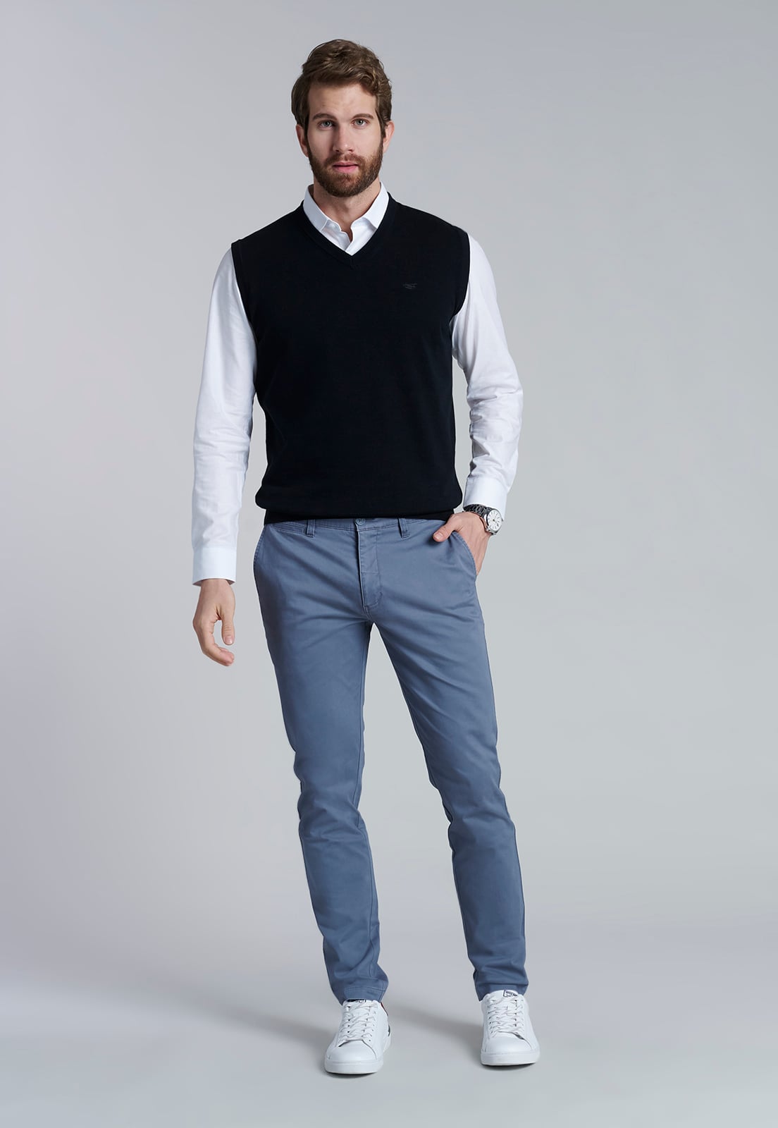SWEATER SMART CASUAL W/O SLEEVE BLACK - 2