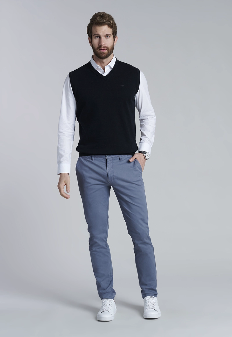 SWEATER SMART CASUAL W/O SLEEVE BLACK - 2