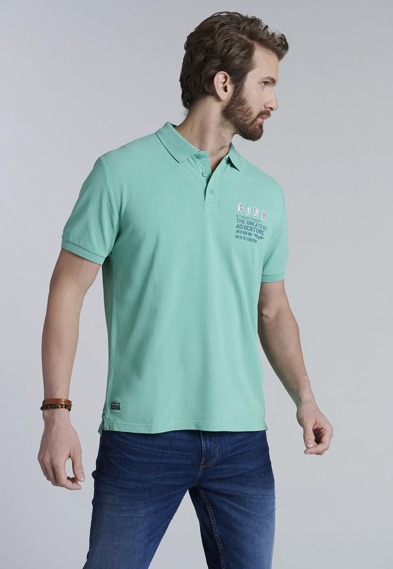 POLERA POLO SANTA MONICA LT GREEN - 1
