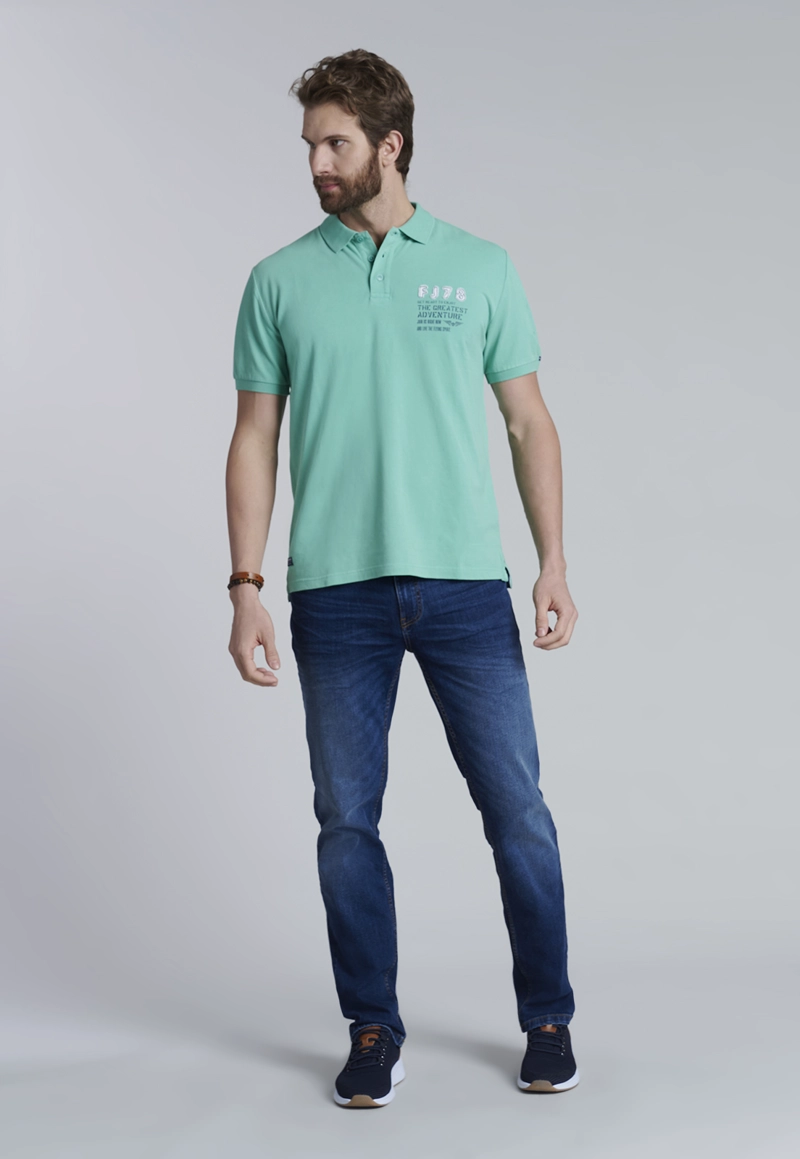 POLERA POLO SANTA MONICA LT GREEN - 2