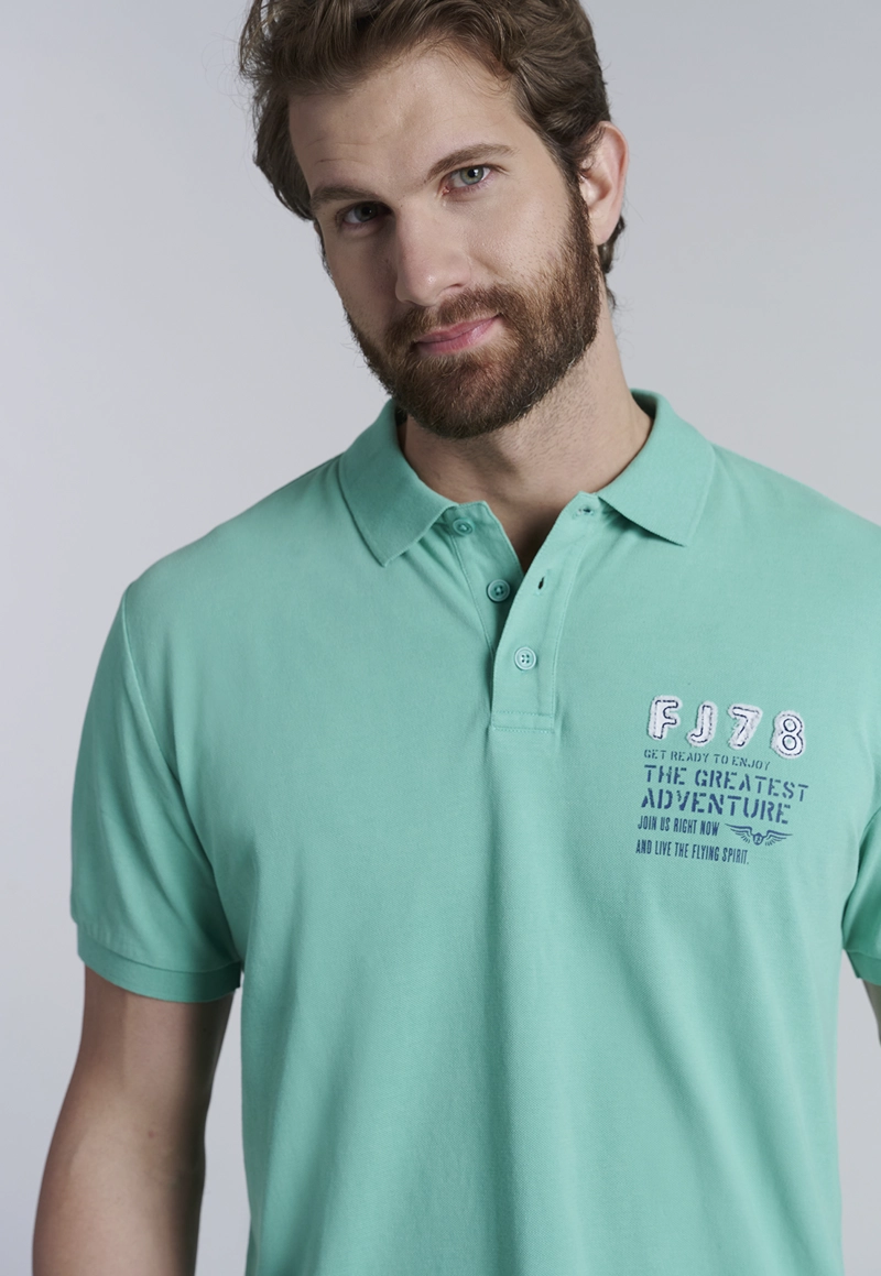 POLERA POLO SANTA MONICA LT GREEN - 3