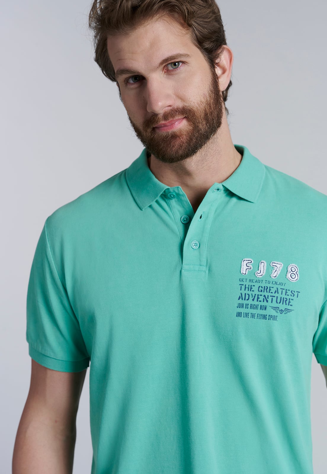 POLERA POLO SANTA MONICA LT GREEN - 3