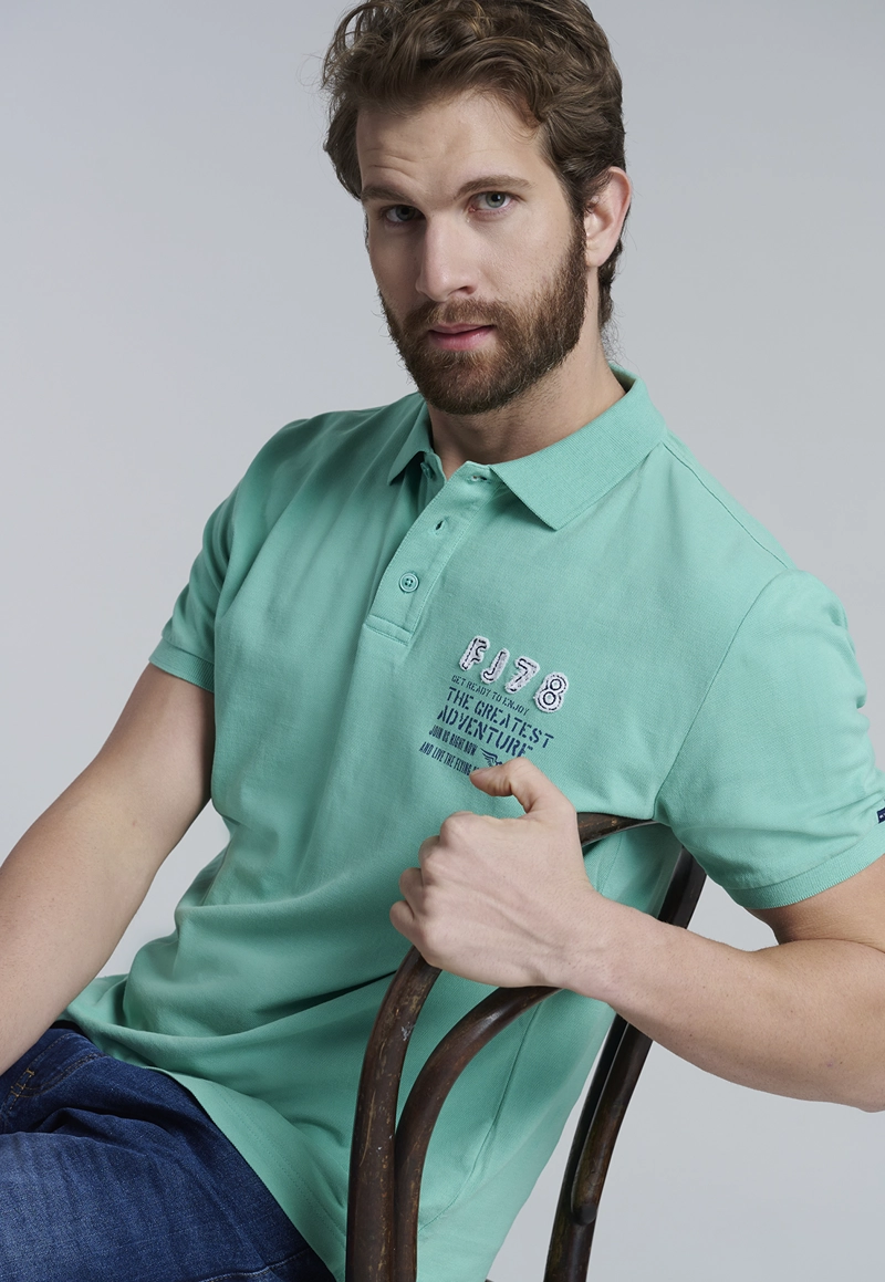 POLERA POLO SANTA MONICA LT GREEN - 5