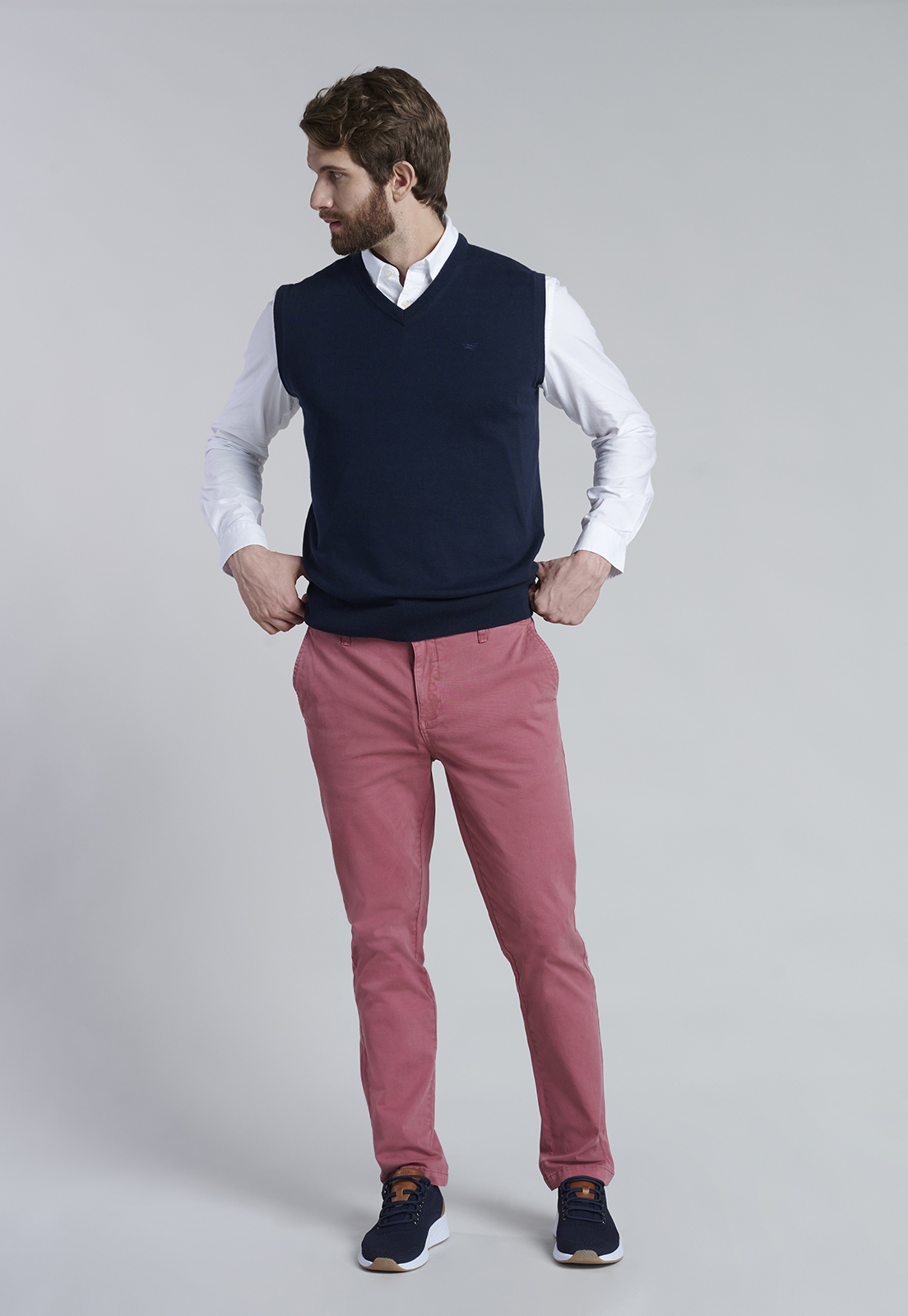 SWEATER SMART CASUAL W/O SLEEVE NAVY - 2
