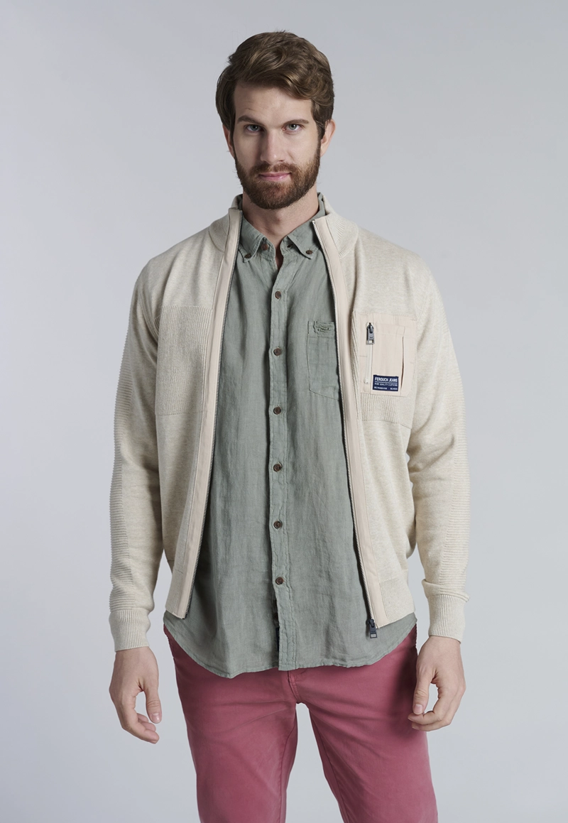 SWEATER COLUMBIA FJ BEIGE - 1