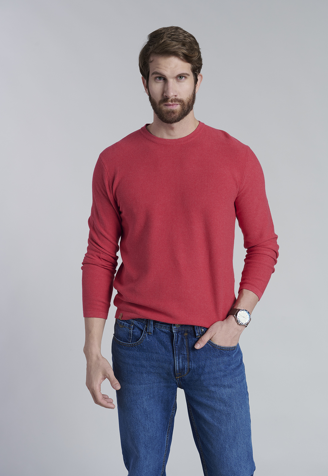 SWEATER ARIZONA F DK CORAL - 1