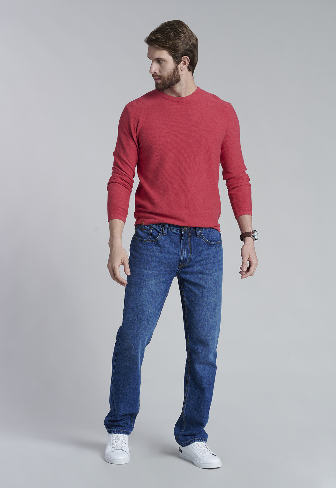 SWEATER ARIZONA F DK CORAL - 2