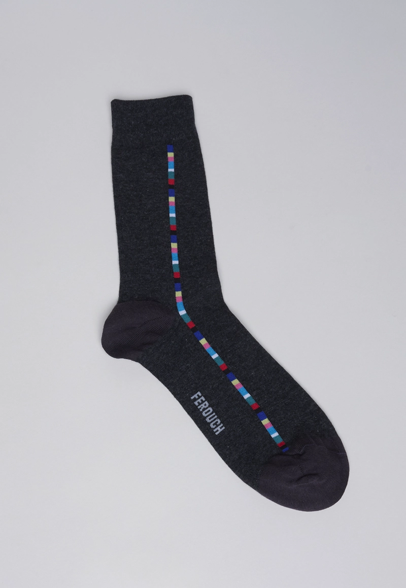 CALCETÍN HOMBRE FEROUCH 631601Y0091 NEW YORK GREY MELANGE - 1