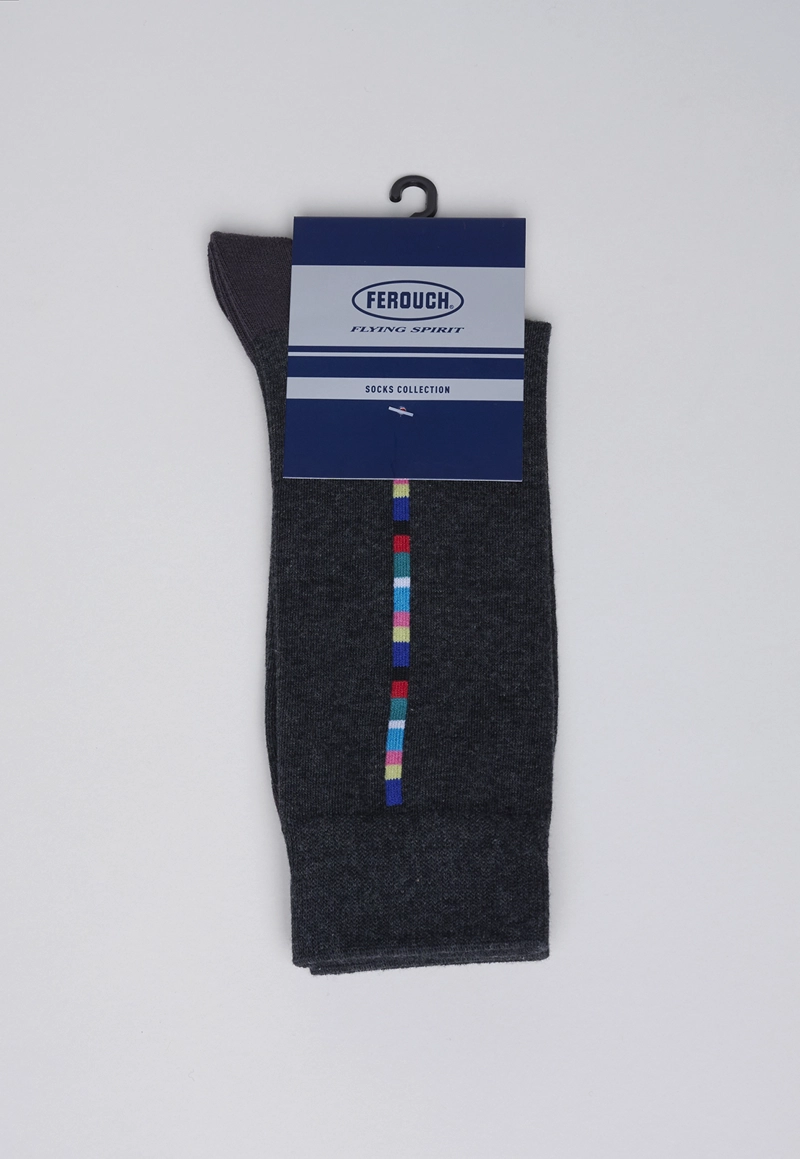 CALCETÍN HOMBRE FEROUCH 631601Y0091 NEW YORK GREY MELANGE - 2