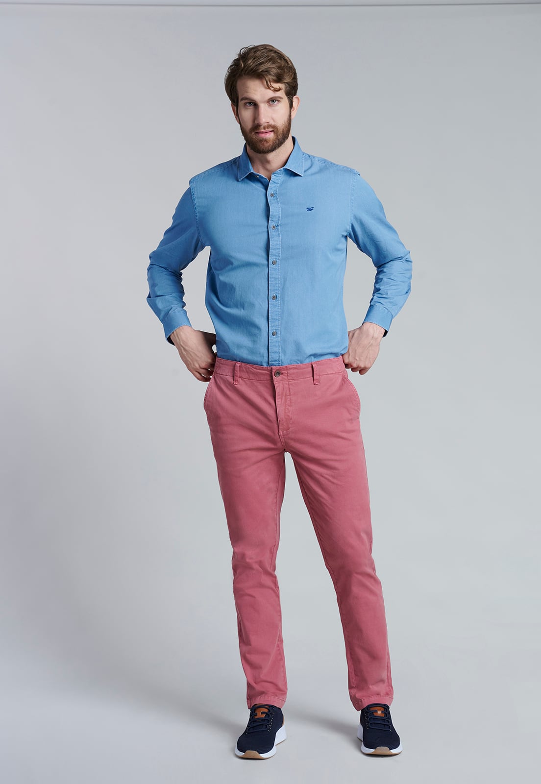 PANTALÓN ALGODÓN HOMBRE FEROUCH ROJO 201313Y0129 LOWELL F BERRY - 2