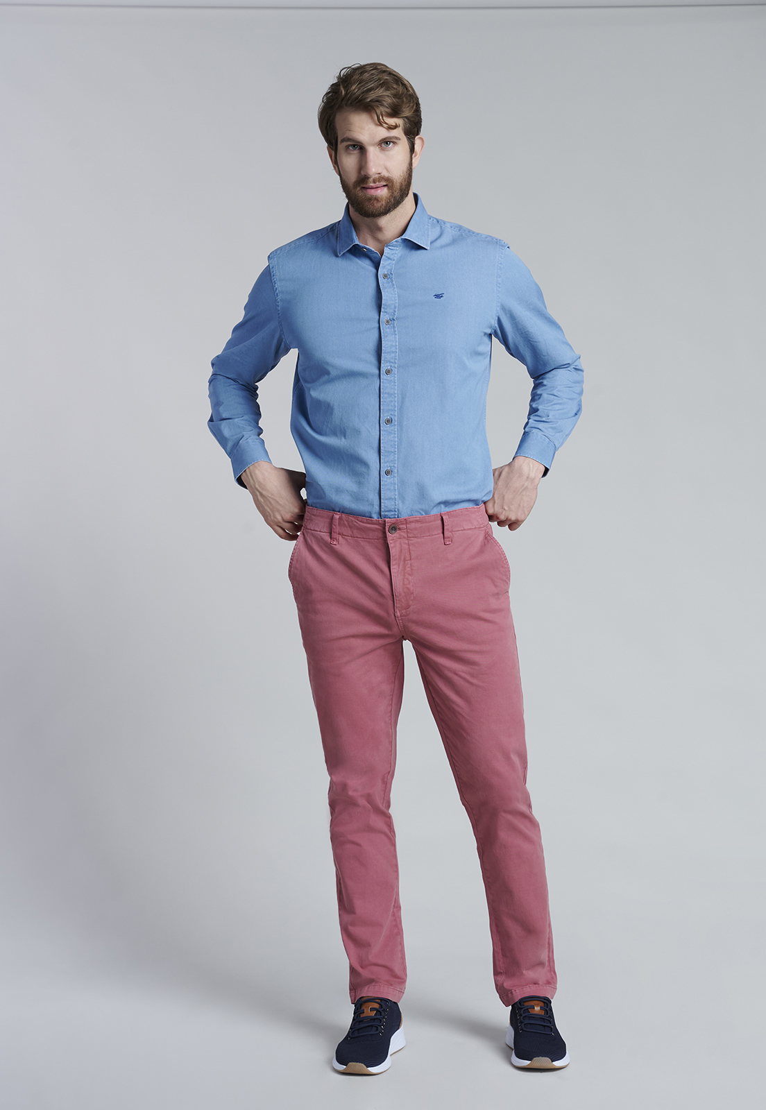 PANTALÓN ALGODÓN HOMBRE FEROUCH ROJO 201313Y0129 LOWELL F BERRY - 2