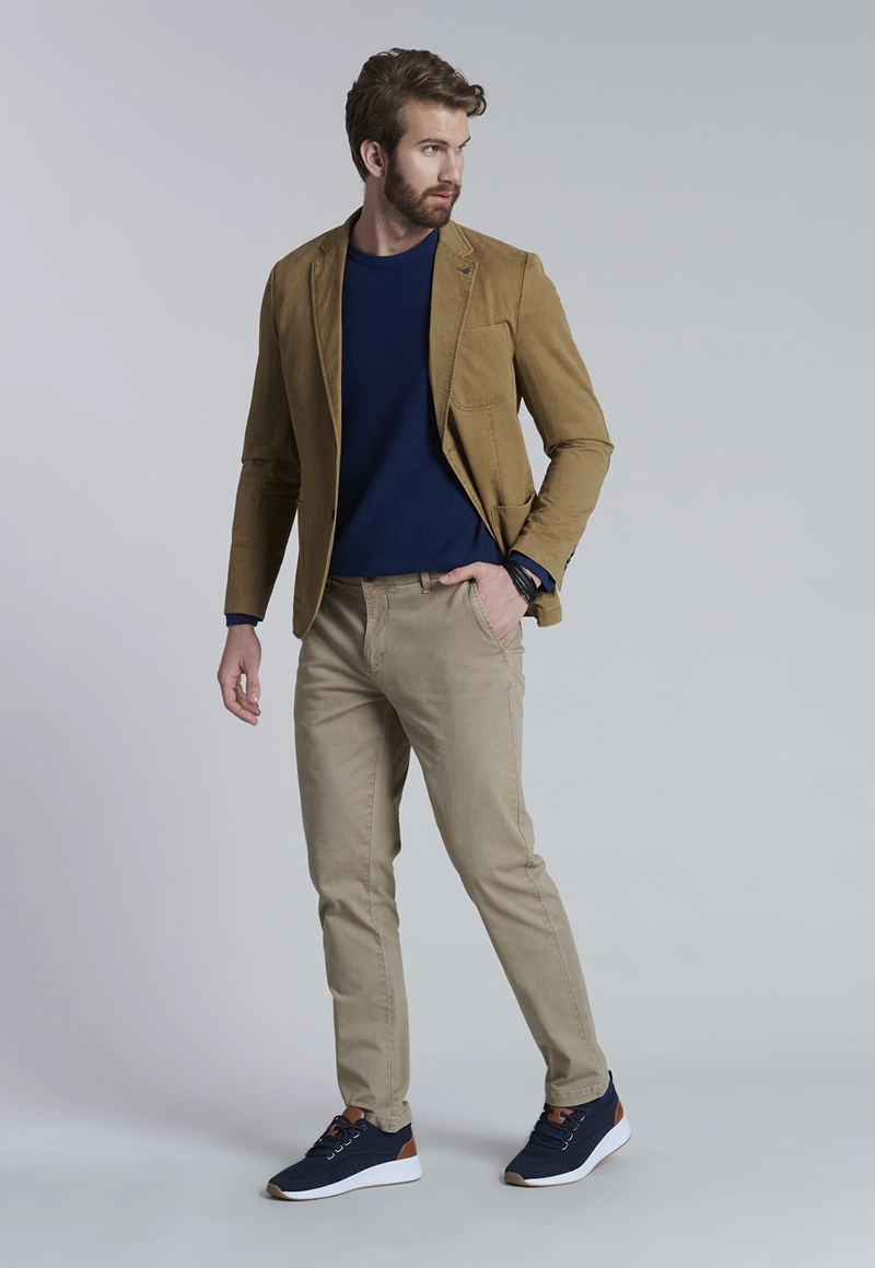 PANTALÓN ALGODÓN HOMBRE FEROUCH KHAKI 201313X0008 LOWELL F - 5