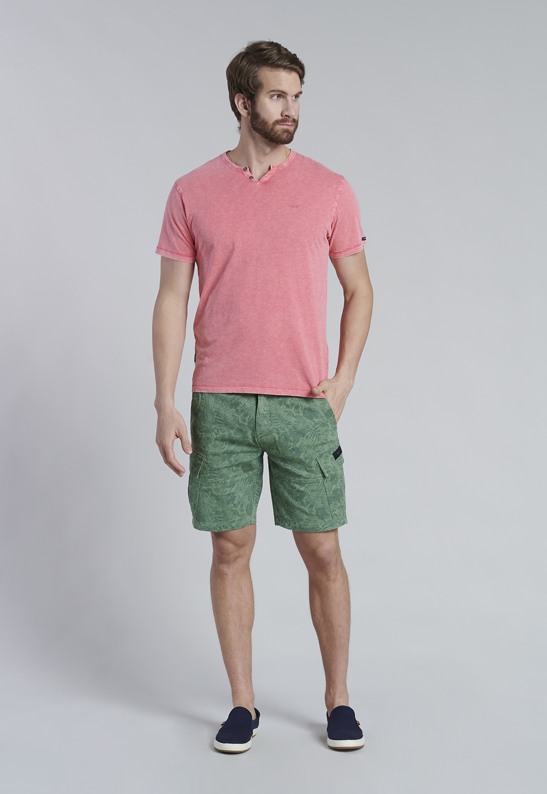 POLERA HENLEY OREGON LT CORAL - 2