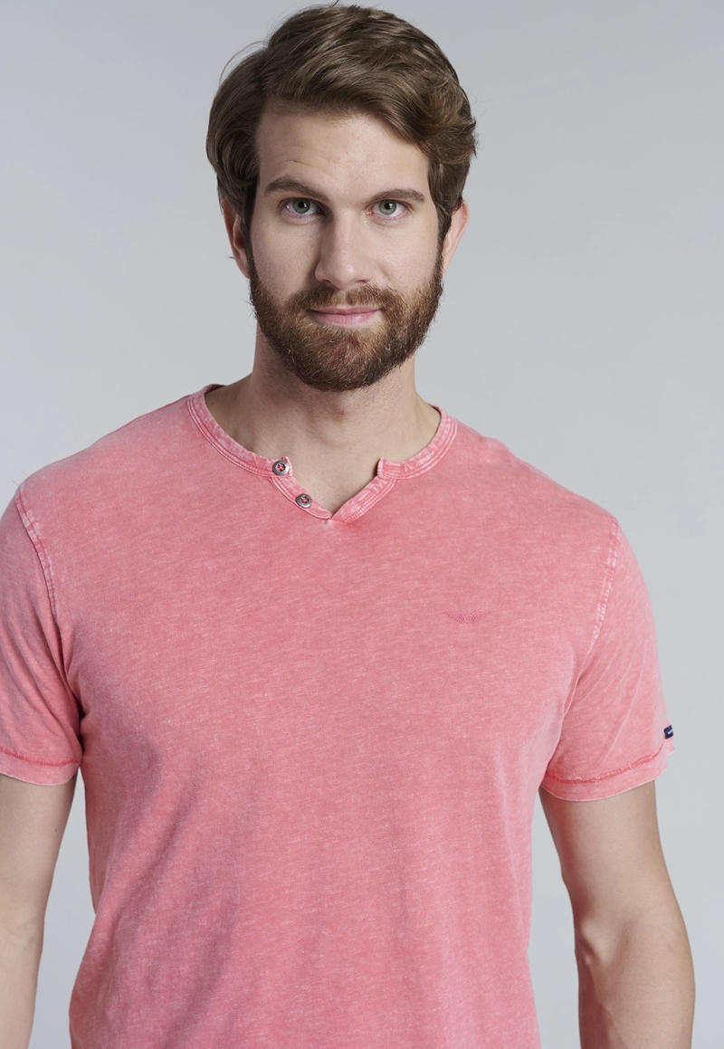 POLERA HENLEY OREGON LT CORAL - 3