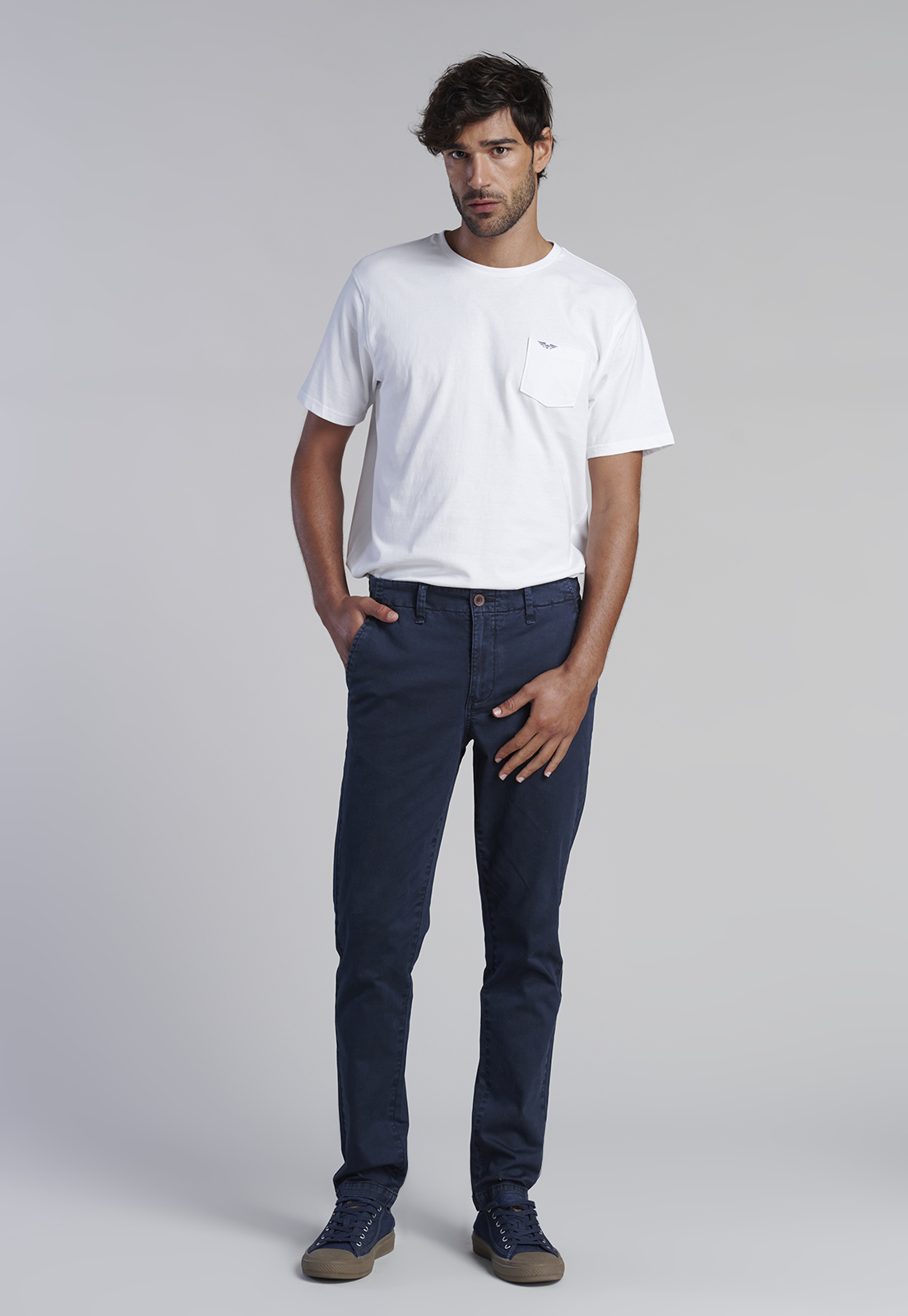 PANTALÓN ALGODÓN HOMBRE FEROUCH NAVY 201313X0034 LOWELL F - 2