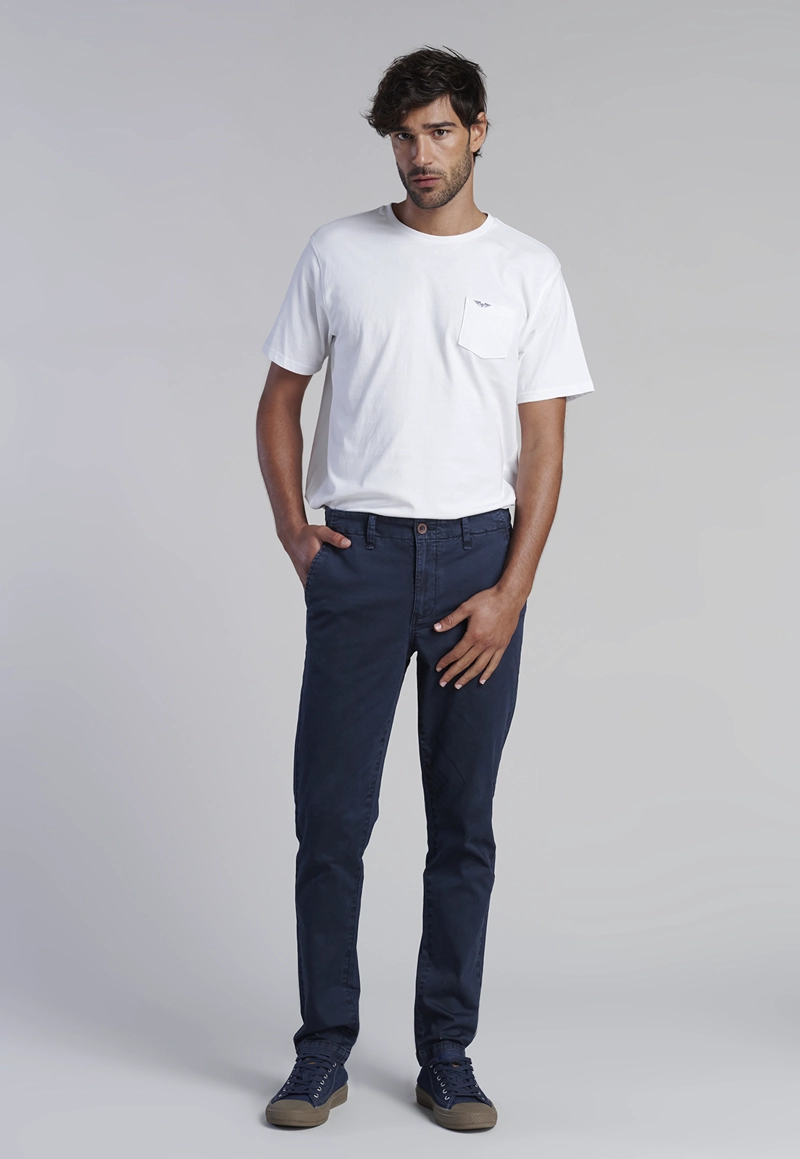 PANTALÓN ALGODÓN HOMBRE FEROUCH NAVY 201313X0034 LOWELL F - 2