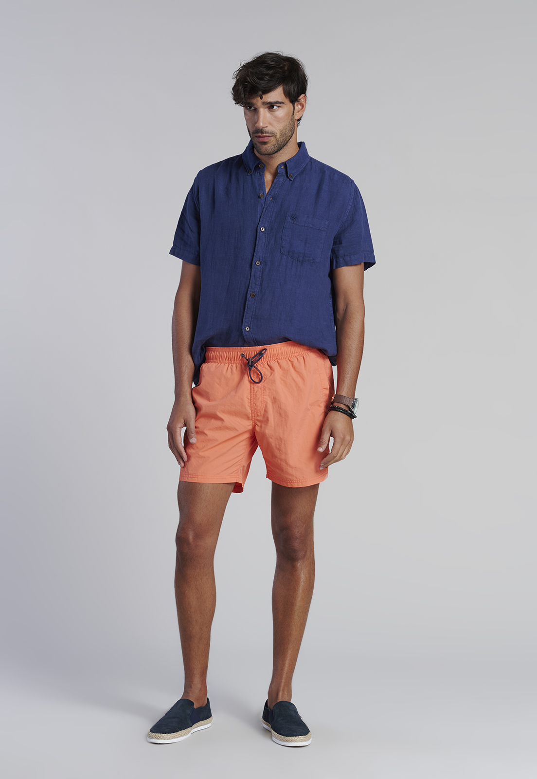 TRAJE DE BAÑO NYLON HOMBRE FEROUCH 463203Y0020 BASICO F CORAL - 2