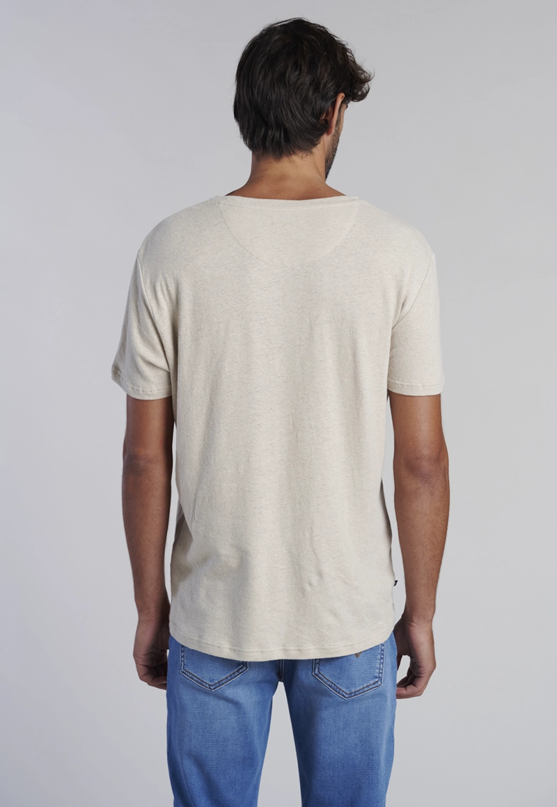 POLERA LINO ALBANY SAND - 4