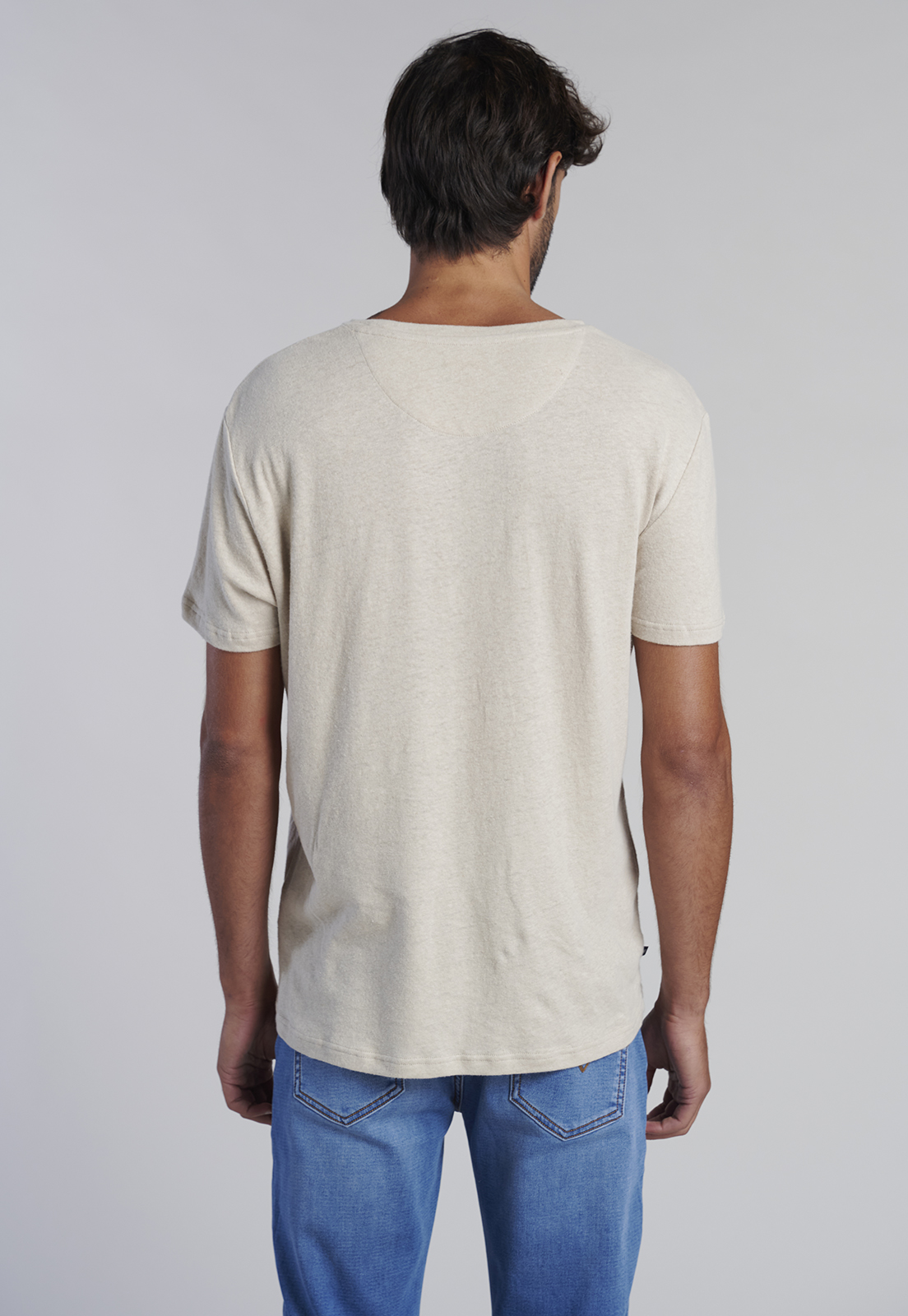 POLERA LINO ALBANY SAND - 4