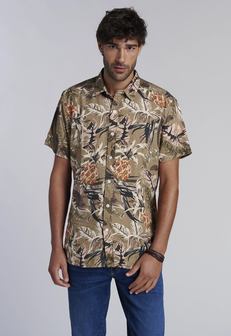 CAMISA ESTAMPADA MILITARY SAFARI FJ - 1