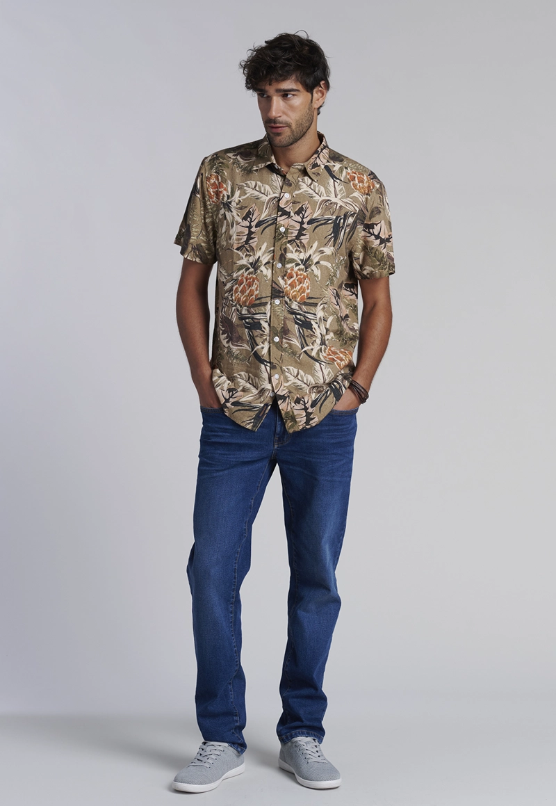 CAMISA ESTAMPADA MILITARY SAFARI FJ - 2