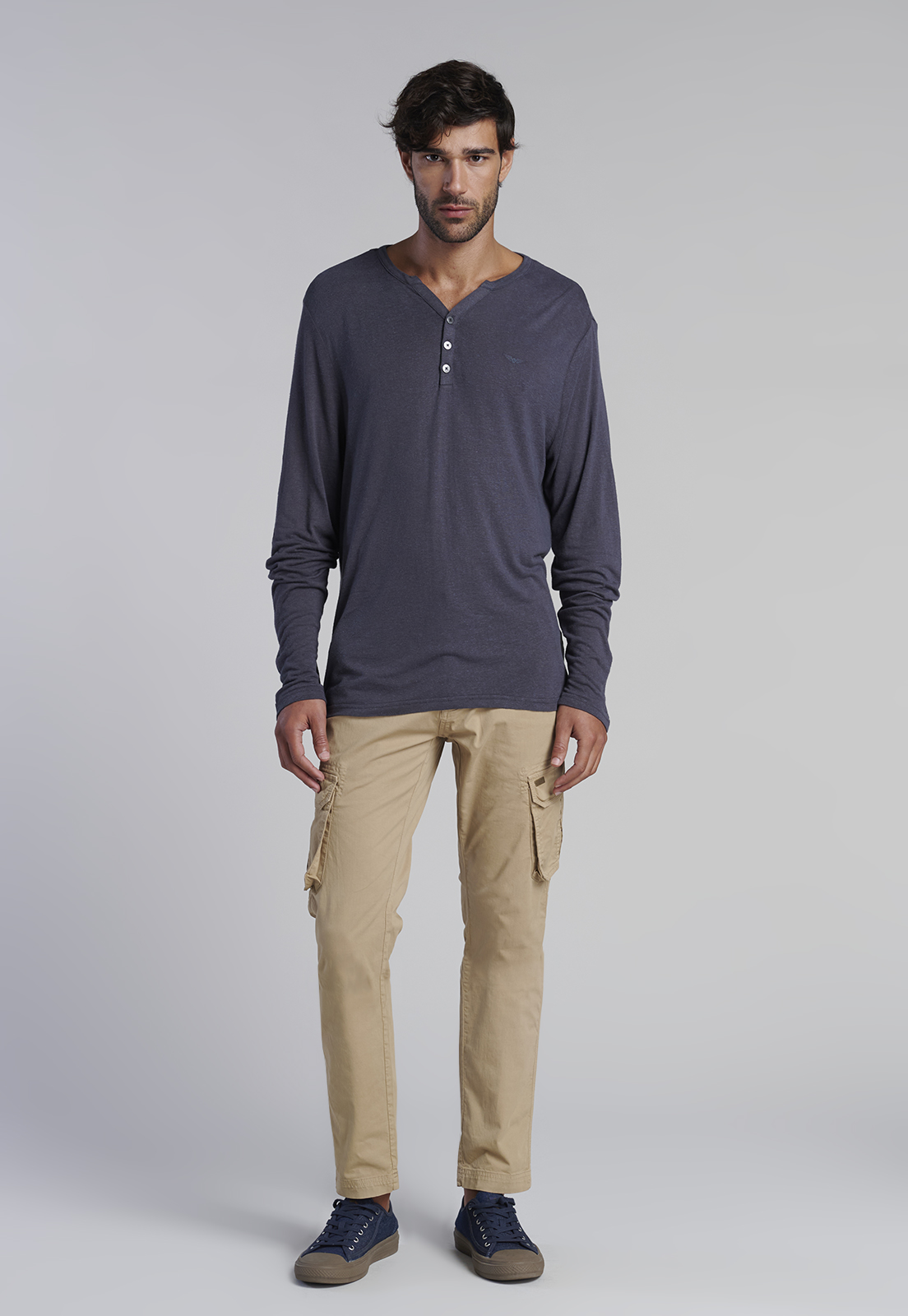 POLERA ML HENLEY NEW JERSEY METAL - 2