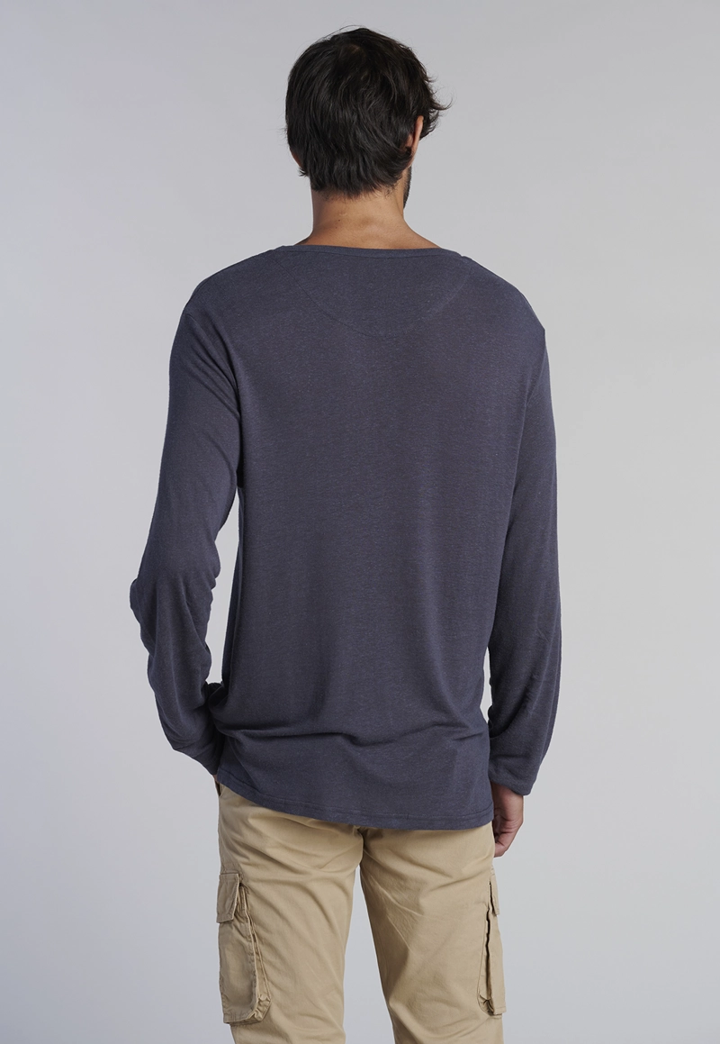 POLERA ML HENLEY NEW JERSEY METAL - 4