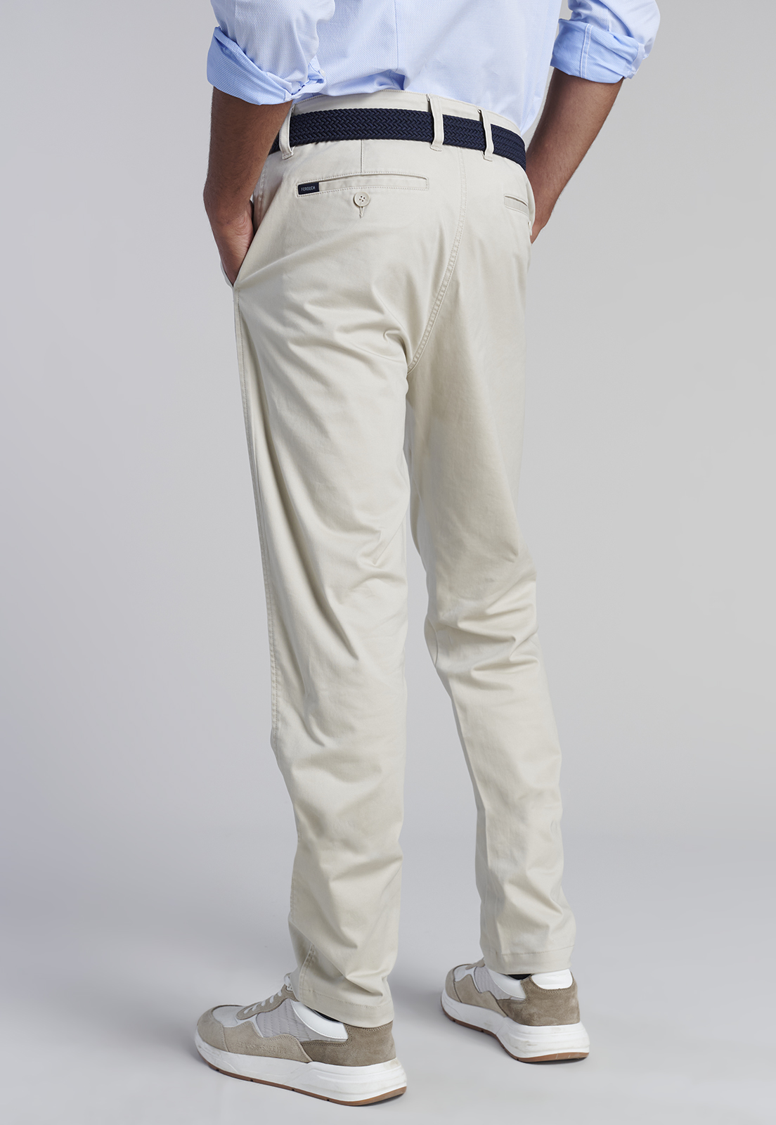 PANTALON TWILL SAND SLIM /33 - 4